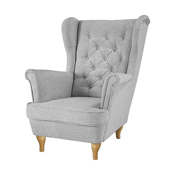 Beautysofa Ohrensessel Sessel FALCO Chesterfield Wohnzimmersessel günstig online kaufen