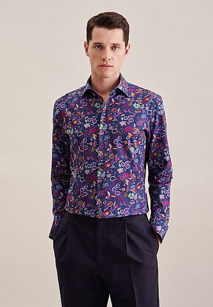 seidensticker Businesshemd "Shaped", Shaped Langarm Kentkragen Floral günstig online kaufen