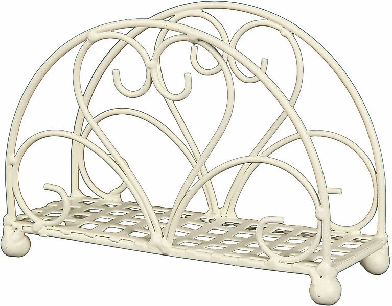 Ambiente Haus Küchenrollenhalter "Serviettenhalter aus Eisen in Antikweiß", günstig online kaufen