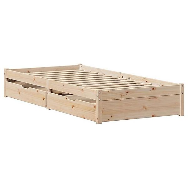 vidaXL Bett Massivholzbett ohne Matratze 90x190 cm Kiefer günstig online kaufen