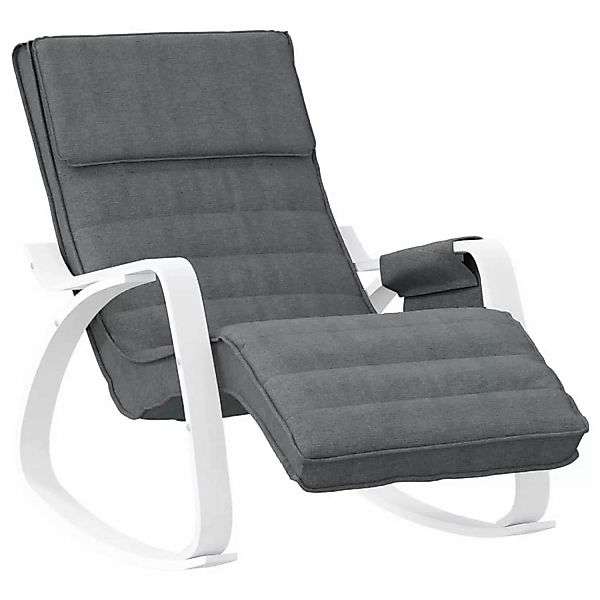 vidaXL Schaukelstuhl Dunkelgrau Stoff Modell 16 günstig online kaufen