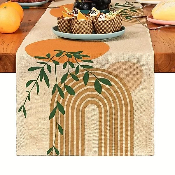 Montegoni Tischläufer Boho Tischläufer mit grünem günstig online kaufen