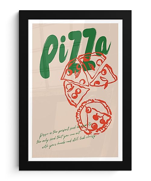 MuchoWow Poster Pizza - Lebensmittel - günstig online kaufen