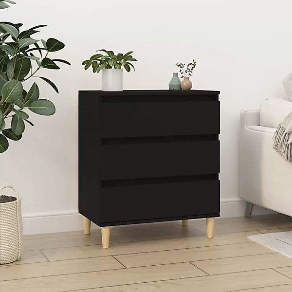 Vidaxl Sideboard Schwarz 60x35x70 Cm Holzwerkstoff günstig online kaufen