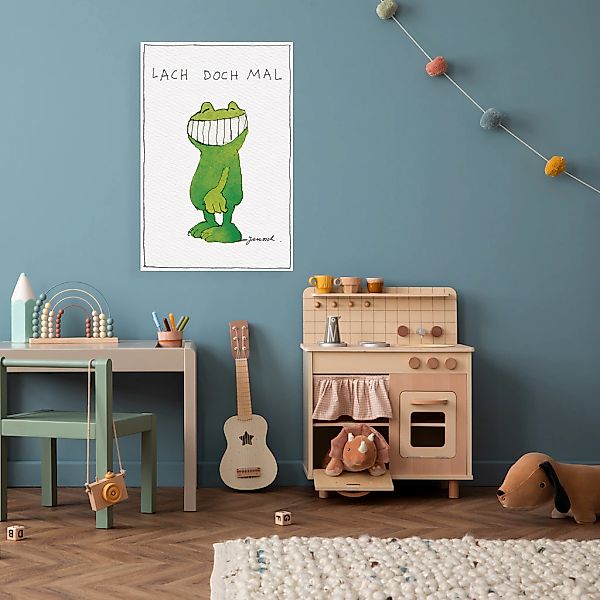 LuckyLinde Leinwandbild "Der Frosch - Lach doch mal" Figuren  Filmfiguren günstig online kaufen