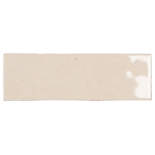 Wandfliese Nolita Steingut 6,5 cm x 20 cm Beige Glasiert Glänzend günstig online kaufen