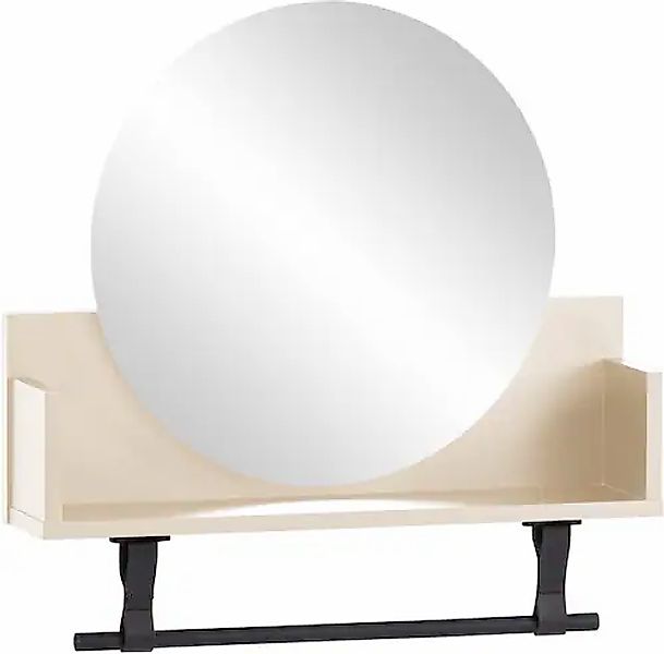Schildmeyer Wandregal »Lovund, Breite 59 cm«, Mit Kleiderstange aus Kunstst günstig online kaufen