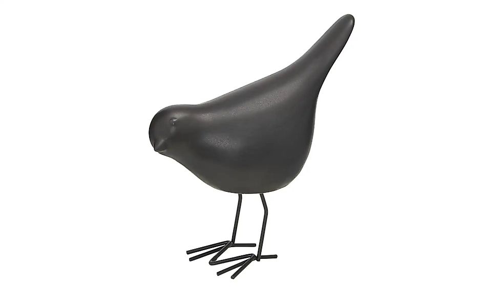 HOME STORY Deko Vogel   ¦ schwarz ¦ Porzellan,Metall ¦ Maße (cm): B: 15,3 H günstig online kaufen
