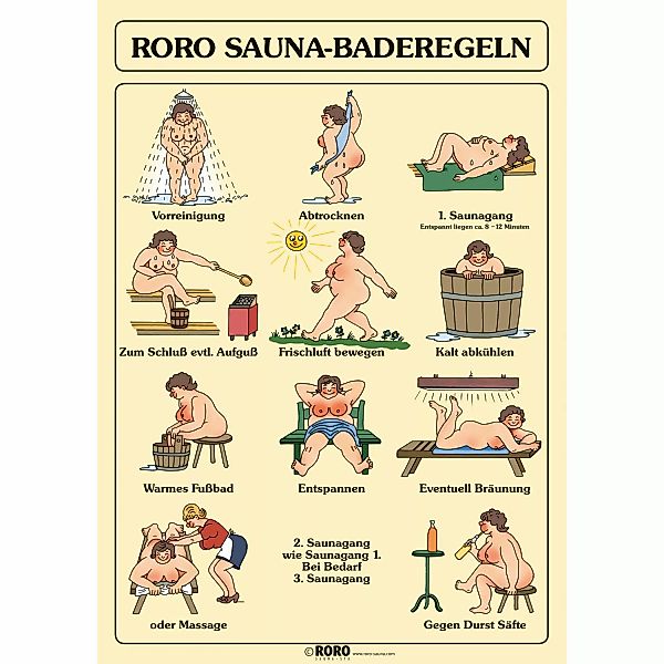 Eilo Sauna-Baderegeltafel - Damen günstig online kaufen