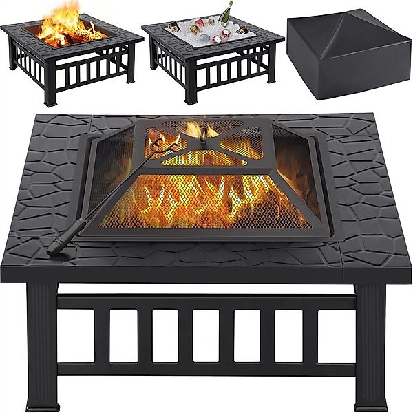 Yaheetech Feuerschale, Fire Pit für Terrasse günstig online kaufen