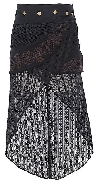 Guru-Shop Minirock Psytrance Goa Pixi Lagenrock, Wickelrock mit.. alternati günstig online kaufen