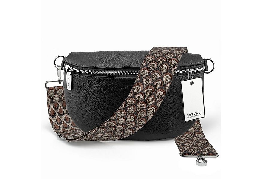 ARTVALL Umhängetasche Echtleder Handtasche Damen Brusttasche Schwarz (Tasch günstig online kaufen