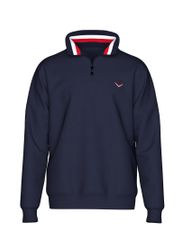 Trigema Sweatshirt TRIGEMA Troyer mit kontrastfarbigen günstig online kaufen