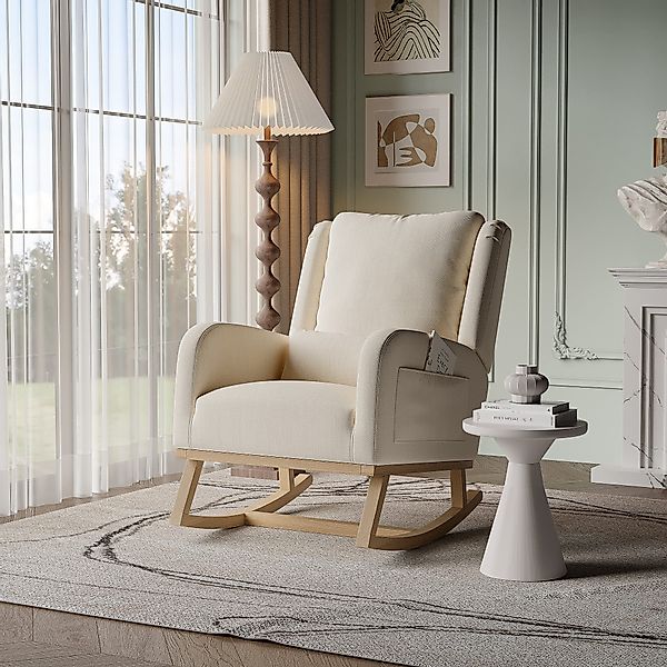 Furnishings Home Schaukelstuhl Loungesessel Hellbeiger mit günstig online kaufen