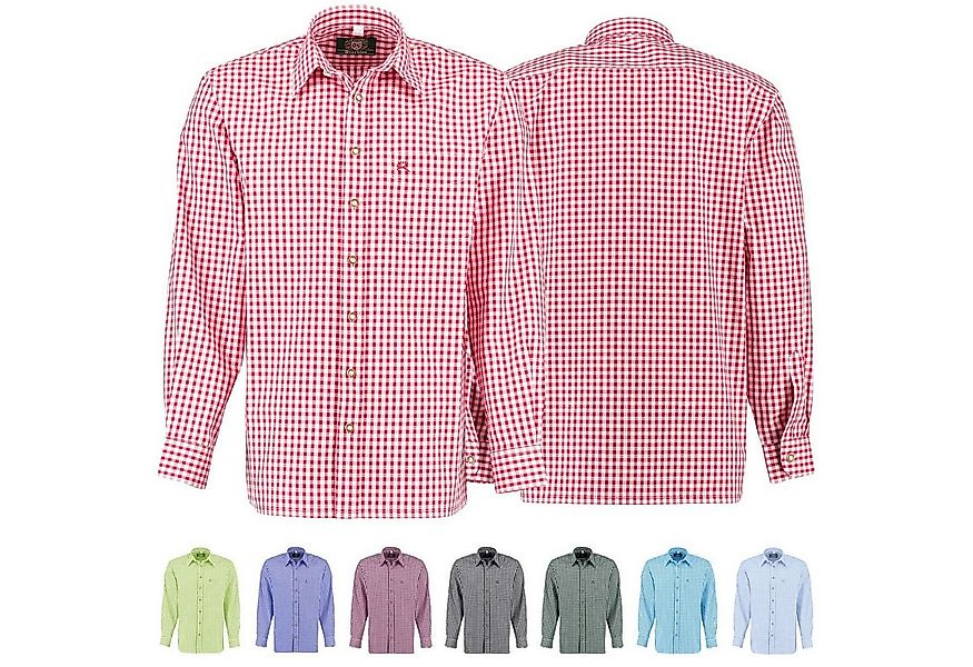 German Wear Trachtenhemd O54 Trachtenhemd für Lederhosen Langarm mit Hirsch günstig online kaufen