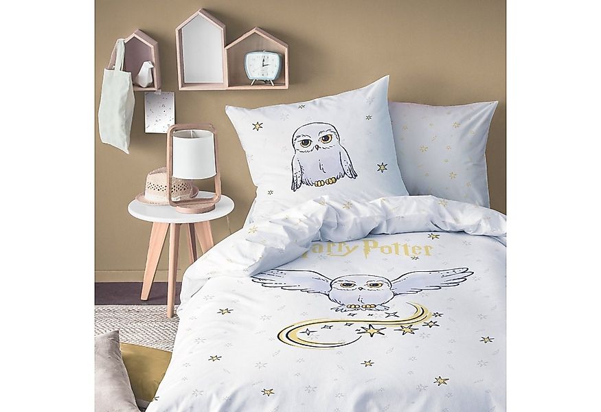 MTOnlinehandel Bettwäsche Harry Potter Eule Hedwig 135x200 + 80x80 cm, 100 günstig online kaufen
