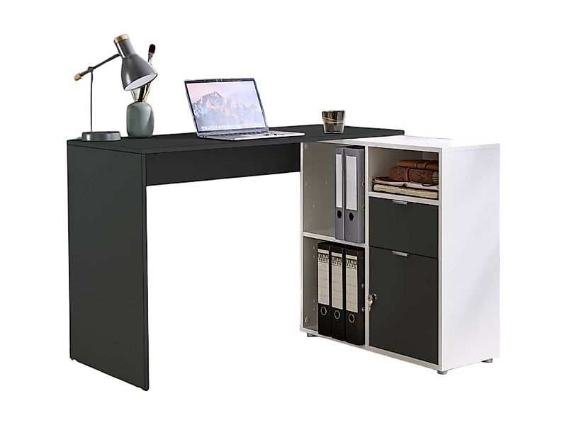 moebel-dich-auf Eckschreibtisch LUIZ (Schreibtisch + Regal, 110 cm breit), günstig online kaufen