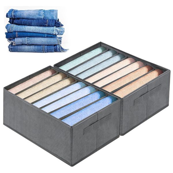 CALIYO Aufbewahrungsbox 2-Tlg Kleiderschrank Organizer Aufbewahrungsbox günstig online kaufen