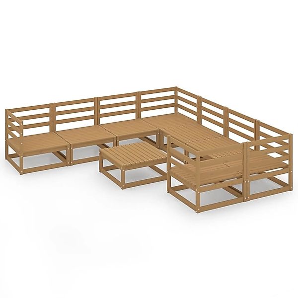 vidaXL 9-tlg Garten-Lounge-Set Massivholz Kiefer Modell 25 günstig online kaufen