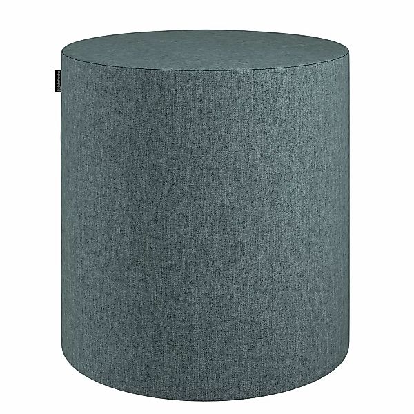 Pouf Barrel, grau- blau, ø40 cm x 40 cm, City (704-85) günstig online kaufen