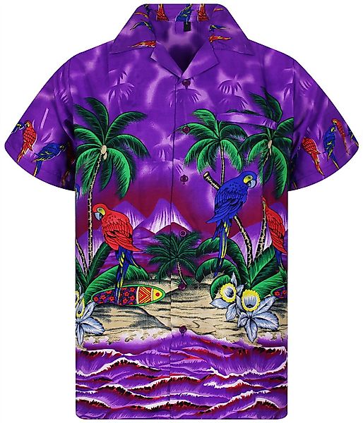King Kameha Hawaiihemd Parrot Funky Hawaii-Hemd günstig online kaufen