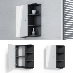 Vicco Hängeschrank Fynn, Weiß Hochglanz/Anthrazit, 47.2 günstig online kaufen