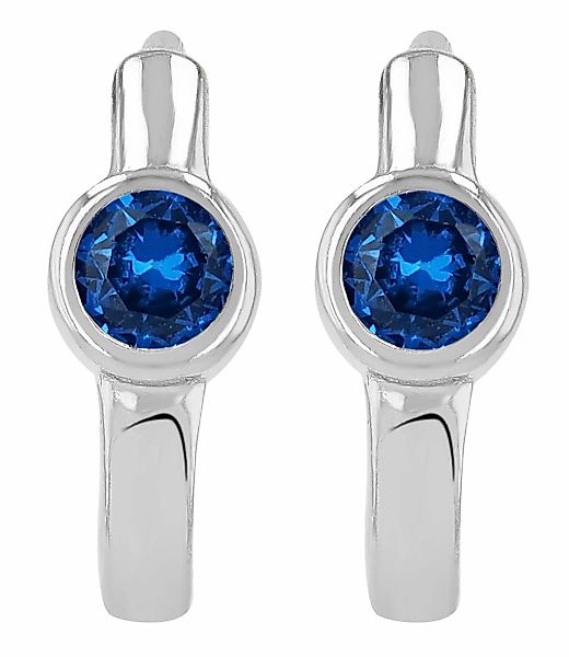 Adelia´s Klappcreolen "Damen Ohrringe – Klappcreole aus 925 Silber mit Zirk günstig online kaufen