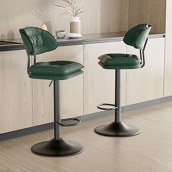 HawthyHome Barhocker 2er Set, Ergonomische Gepolsterte günstig online kaufen