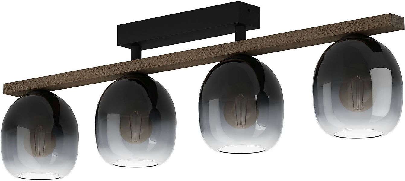 EGLO Deckenleuchte FILAGO Deckenlampe, Stahl, Holz günstig online kaufen