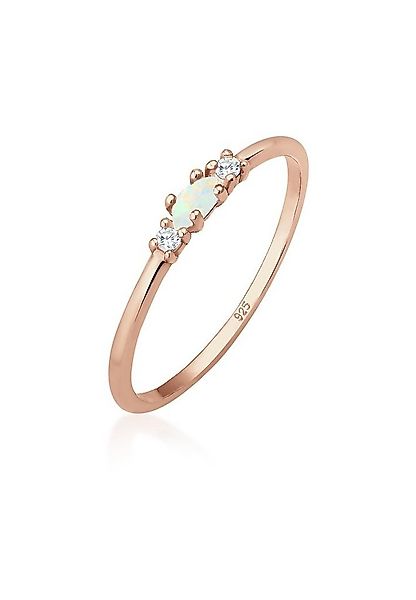 Elli Fingerring Opal Marquise und Zirkonia 925 Sterling Silber günstig online kaufen