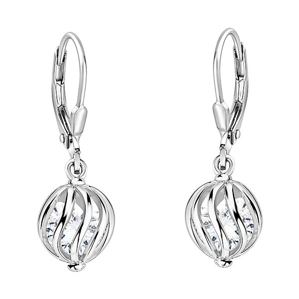 Sofia Milani Paar Ohrhänger Zirkonia Kugel, günstig online kaufen