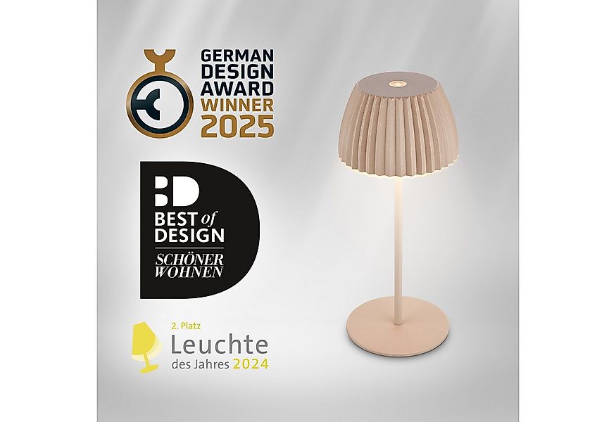 Briloner Leuchten LED Tischleuchte Riffle Tischlampe kabellos Akku USB-C di günstig online kaufen