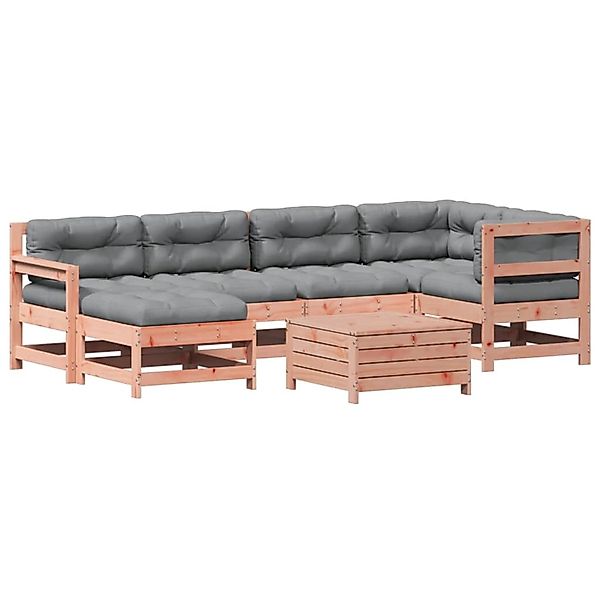 vidaXL 7-Tlg Garten-Lounge-Set mit Kissen Massivholz Douglasie 3250954 günstig online kaufen