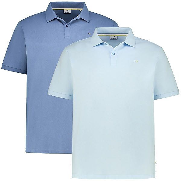 Pfundskerl Doppelpack Poloshirt aus Baumwolle Farbe jeansblau/hellblau Größ günstig online kaufen