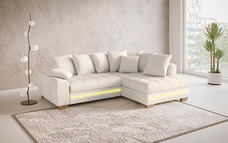 Mr. Couch Ecksofa "Nikita II, L-Form", mit RGB-LED Beleuchtung, wahlweise m günstig online kaufen