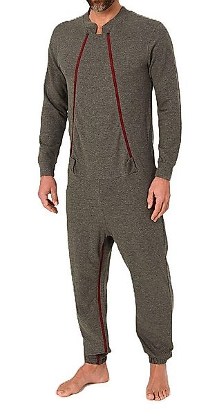 Normann Care Pyjama Herren Pflegeoverall langarm mit Reissverschluss Vorne günstig online kaufen