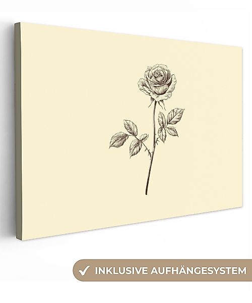 OneMillionCanvasses® Leinwandbild Illustration - Schwarz - günstig online kaufen