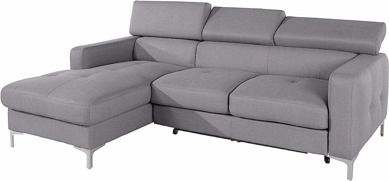 COTTA Ecksofa "Sammy L-Form", mit Kopfteilverstellung, wahlweise mit Bettfu günstig online kaufen
