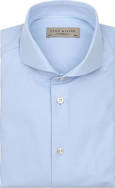 John Miller Hemd Twill Hellblau - Größe 45 günstig online kaufen