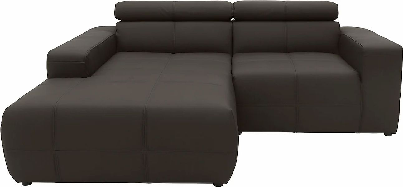 DOMO collection Ecksofa "Brandon, inkl. Kopfteilverstellung, B/T/H: 214/100 günstig online kaufen