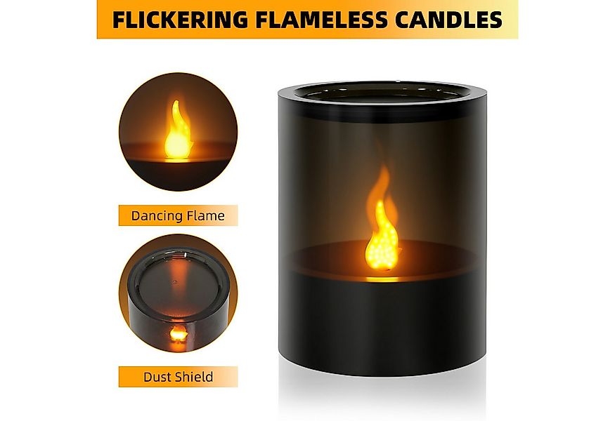 kisidus LED-Kerze LED Weihnachten Kerzen Flammenlose LED Kerzen 2er Set (mi günstig online kaufen