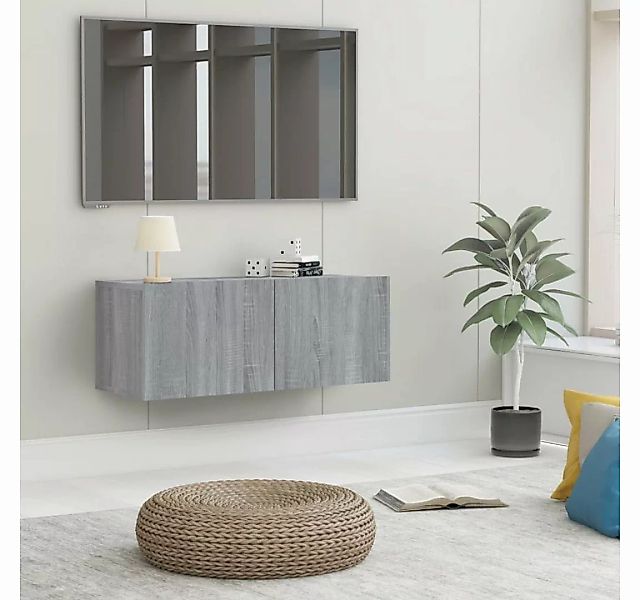 furnicato TV-Schrank Grau Sonoma 80x30x30 cm Holzwerkstoff günstig online kaufen