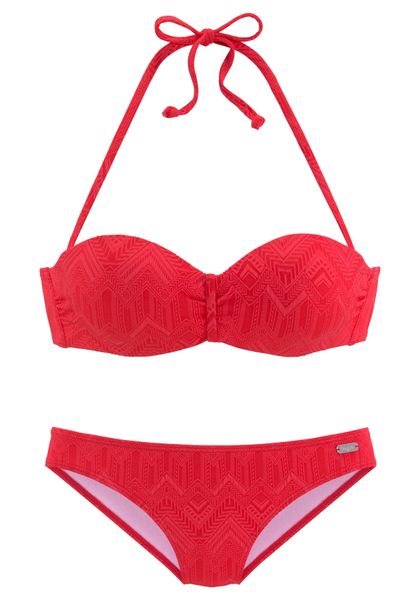 Buffalo Bügel-Bandeau-Bikini "Romance" aus Strukturware günstig online kaufen