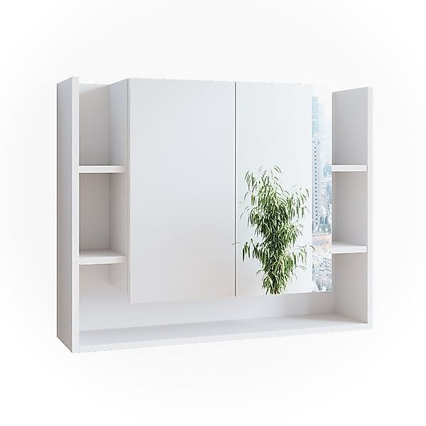 Vicco Badezimmerspiegelschrank Elira, Weiß, 80.2 x 64 cm günstig online kaufen