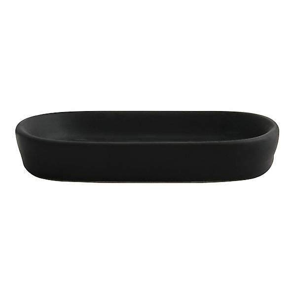 MSV Seifenschale Maonie Keramik 13,9 cm x 9 cm x 2,4 cm Mattschwarz günstig online kaufen