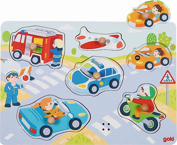 Gollnest & Kiesel Puzzle Soundpuzzle Verkehr, mit Fahrzeuggeräuschen, Puzzl günstig online kaufen