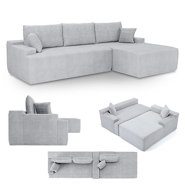 Juskys Ecksofa Coredo, Ecksofa, mit Rücken- günstig online kaufen