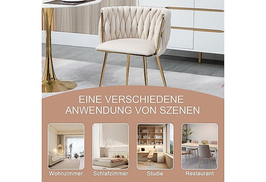 OKWISH 4-Fußstuhl Leisure Esszimmerstühle Akzentstuhl Lounge Stuhl (mit Eis günstig online kaufen