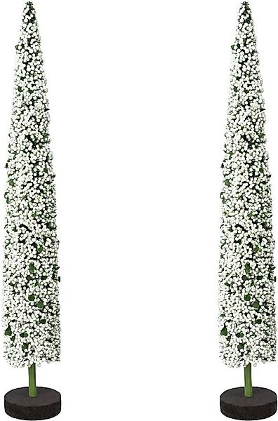 Creativ deco Dekobaum Weihnachtsdeko (2 St), auf hochwertiger Holzbase, mit günstig online kaufen