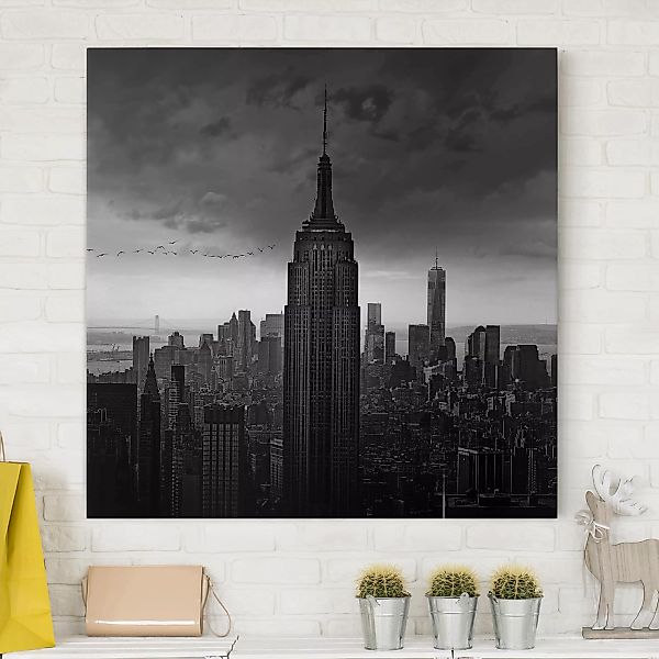 Leinwandbild New York - Quadrat New York Rockefeller View günstig online kaufen